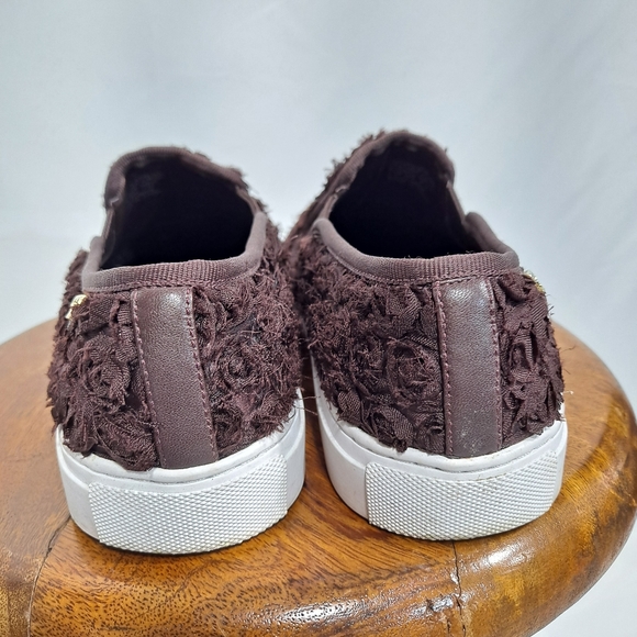Tory Burch Brown Rosetta Slip On Shoes - Picture 9 of 11